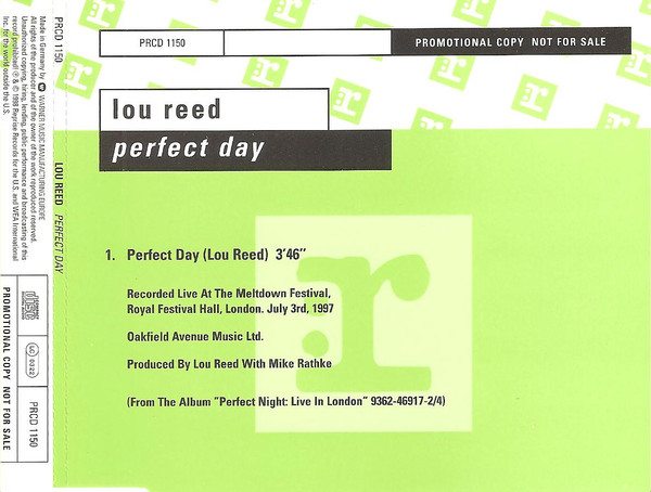 Capa de Perfect Day